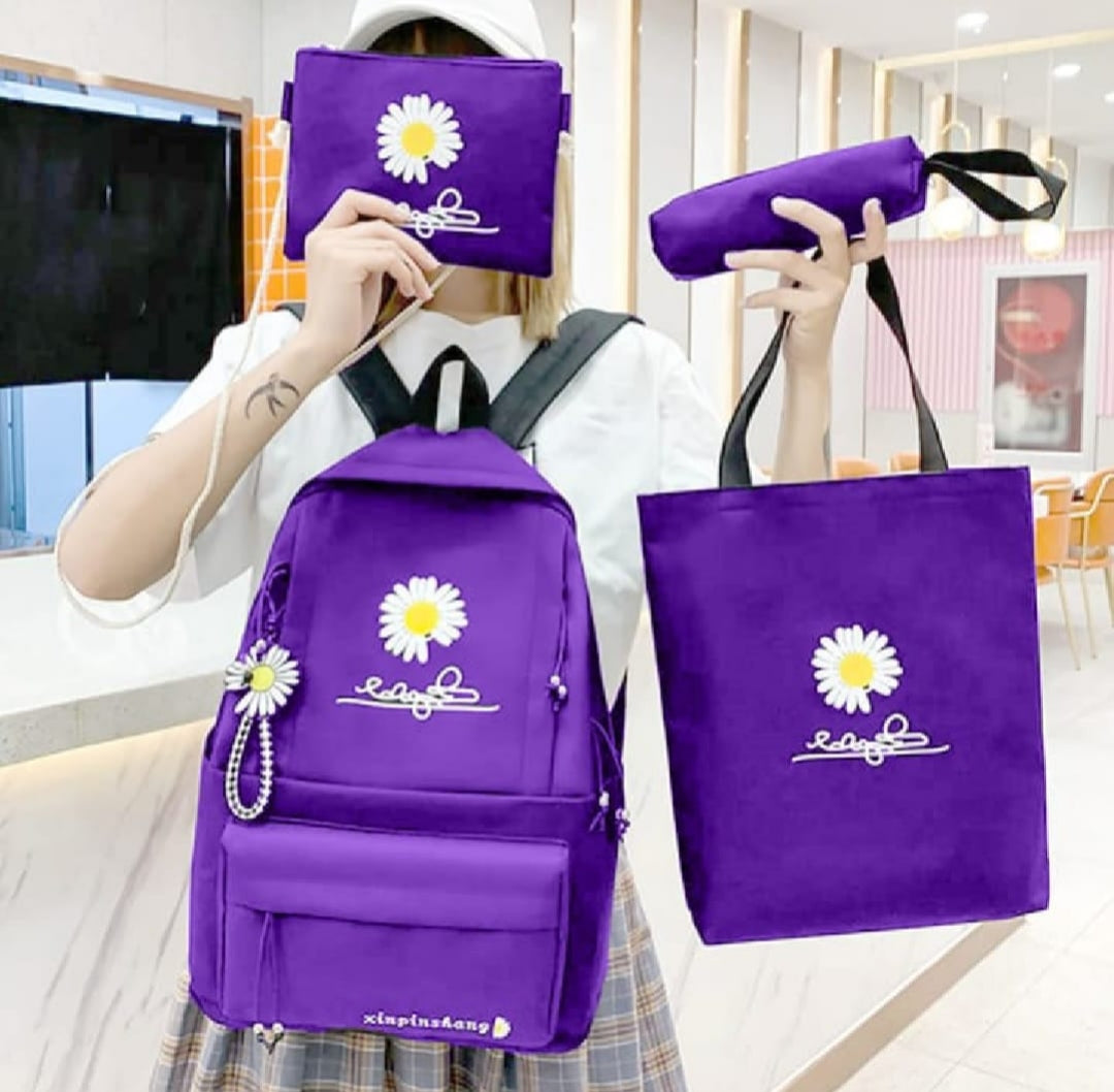 4 pcs backpack for male female